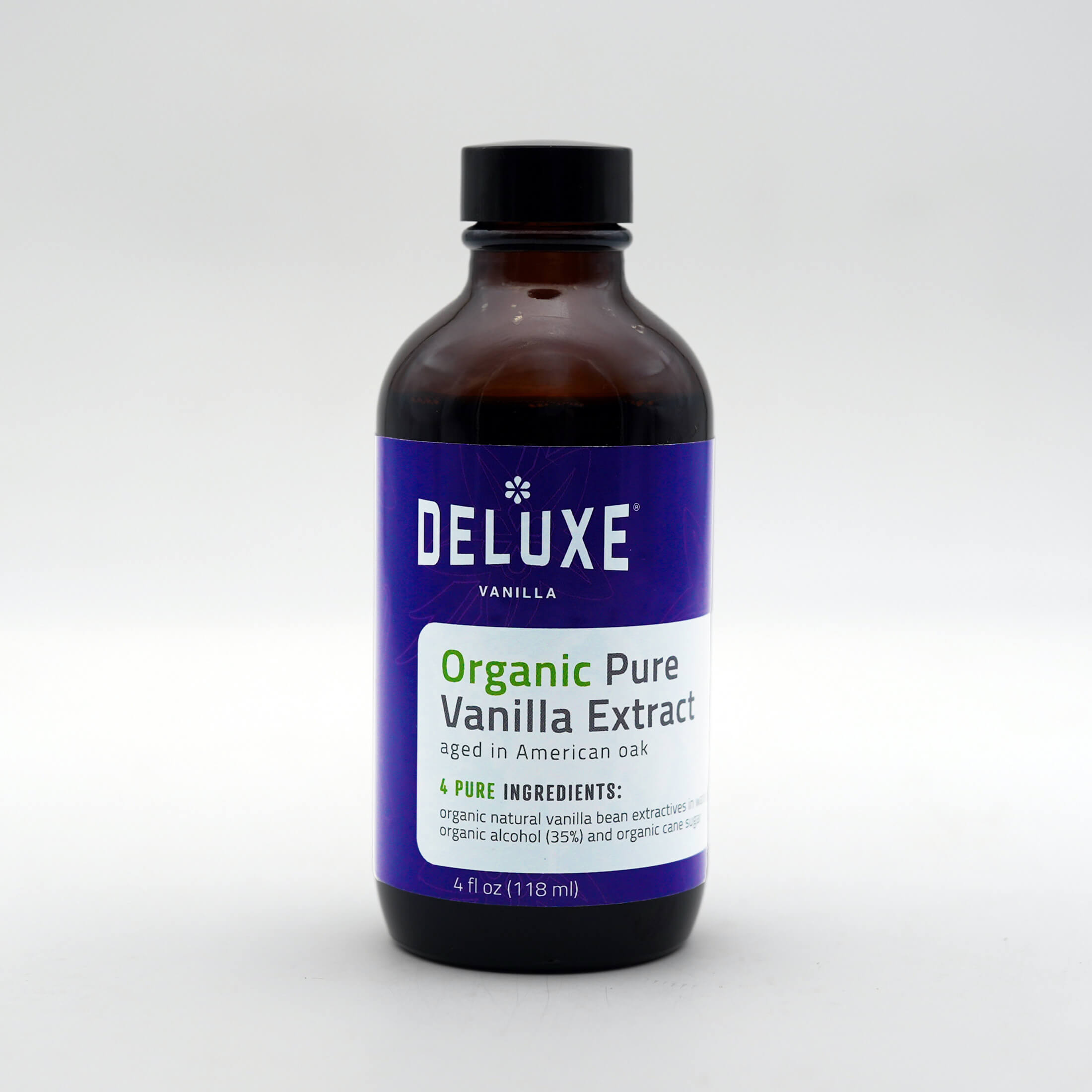 Organic Pure Vanilla Extract (4 fl oz bottle)