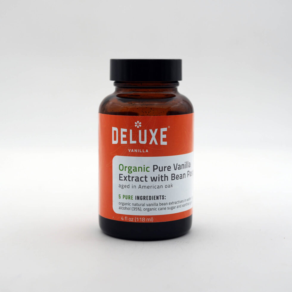 Organic Pure Vanilla Extract with Bean Paste (4 fl oz bottle)