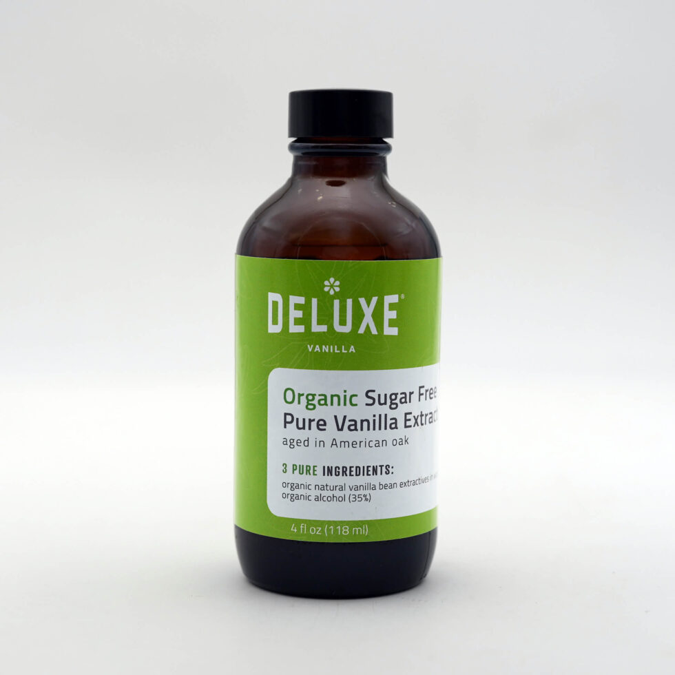 Organic Sugar Free Pure Vanilla Extract (4 fl oz bottles)